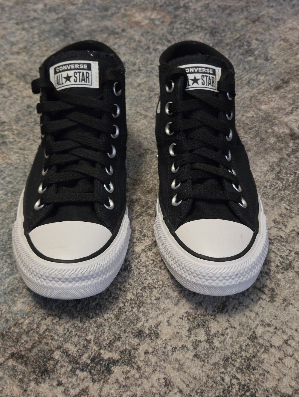 Converse Chuck Taylor All Star Madison Black Mid Top Sneakers - Womens 7.5